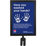 RETRACTA Q SIGN HOLDER A4 MATT BLACK