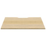 RAPIDLINE SCREEN SCALLOPED DESK TOP 1200 X 750 NATURAL OAK