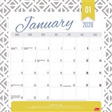 SASCO 4016 MAGNETIC 325 X 315MM WALL PLANNER MONTH TO VIEW ASSORTED