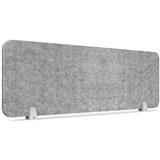 RAPIDLINE ECO PANEL DESK MOUNTED SCREEN 1190 X 384MM MARBLE GREY