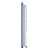 STAEDTLER 56198DIN MARS TRIANGULAR SCALE RULER 300MM WHITE