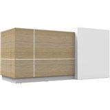 RAPIDLINE SEMPRE RECEPTION COUNTER NATURAL OAKWHITE