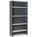 RAPID WORKER BOOKCASE 4 SHELF 900 X 315 X 1800MM WHITEIRONSTONE
