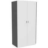 RAPID WORKER CUPBOARD LOCKABLE 1800 X 900 X 450MM WHITEIRONSTONE