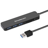 SIMPLECOM CH365 SUPERSPEED 3 PORT USB 30 USB 32 GEN 1 HUB WITH MICRO SD CARD READER