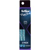 ARTLINE ROLLERBALL PEN 05MM BLUE PACK 2