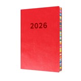 COLLINS RAINBOW EDGE ED151U15 DIARY DAY TO PAGE A5 RED  2026