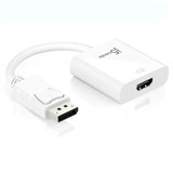 J5CREATE DISPLAYPORT TO HDMI ADAPTER 90MM WHITE