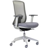 BURO ELAN MESH CHAIR WITH ARMS LIGHT GREY