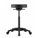 BURO POLO STOOL PU BLACK