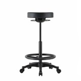 BURO POLO DRAFTING STOOL PU BLACK