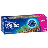 ZIPLOC SNACK BAG GRIP N SEAL PACK 40