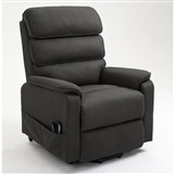 RAPIDLINE HOME ELEVATE GEORGIA LIFT CHAIR TRIPLE MOTOR MEDIUM LEATHER GREY