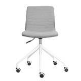 RAPIDLINE PIXEL SWIVEL 5 STAR BASE CHAIR  LIGHT GREYWHITE