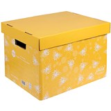 MARBIG WE MEAN GREEN ENVIRO ARCHIVE BOX HONEYBEE YELLOW