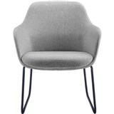 RAPIDLINE ASPEN SLED TUB CHAIR LIGHT GREYBLACK