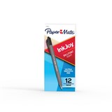 PAPERMATE INKJOY 100RT RETRACTABLE BALLPOINT PEN RED BOX 12