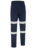 BISLEY BP8580T APEX 240 FR RIPSTOP PANTS WITH BIOMOTION REFLECTIVE TAPE  NAVY  SIZE 77R