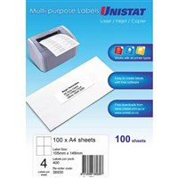 Unistat Multipurpose Labels